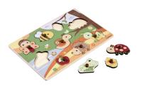 Dřevěné puzzle, 9 dílků, 2 druhy, DP12